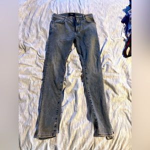 Represent Men’s Acid Wash Light Blue Skinny Jean Size 32
